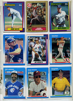 США КАРТОЧКИ БЕЙСБОЛЬНЫЕ 9 штук разных 7501-35