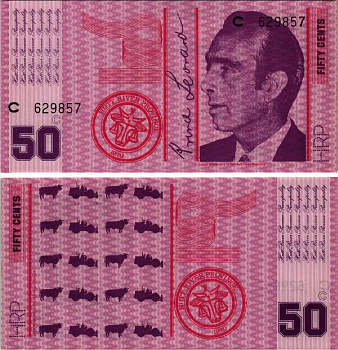 АВСТРАЛИЯ, ХАТТ-РИВЕР НАБОР ИЗ 5 БАНКНОТ 1970 ПРОВИНЦИЯ HUTT- RIVER, КНЯЖЕСТВО, 10, 20, 50 ЦЕНТОВ, 1 И 2 ДОЛЛАРА (1) бумага UNC (ПРЕСС) 7552-24-2