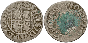 Польша 3 полкера (3 полторака - 1 крейцер) ND (1620-1627) Сигизмунд III Ваза (1587-1632) KM 41 серебро 4158-1038