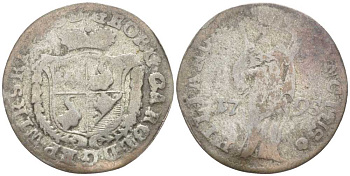 Вюрцбург 1 шиллинг 1795 Георг Карл фон Фехенбах-цу-Лауденбах (1795-1802) KM 443 (C104) серебро 116-139