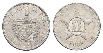 Куба 20 сентаво 2008 KM 35 алюминий 4652-1017