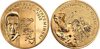 Польша 2 злотых 2009 MW, серия польские художники XIX-XX века, Владислав Стржеминский (1893-1952) KM 705 нордик UNC 4676-526