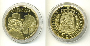 НИДЕРЛАНДЫ МЕДАЛЬ ФРАНЦ ХАЛС (1581-1666) ХУДОЖНИК ПОРТРЕТИСТ UNC 06-130-14