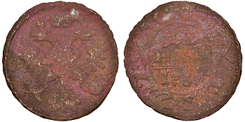 Россия деньга 1737 Анна Иоанновна (1730-1740) Биткин 293 медь 51-3522