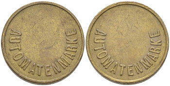 ГЕРМАНИЯ ЖЕТОН ДЛЯ АВТОМАТА ND AUTOMATENMARKE, ДИАМЕТР 19 ММ. латунь 217-712