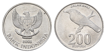 Индонезия 200 рупий 2003 KM 66 алюминий UNC 4119-711