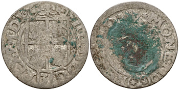 Польша 3 полкера (3 полторака - 1 крейцер) ND (1620-1627) Сигизмунд III Ваза (1587-1632) KM 41 серебро 4158-1169