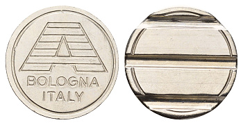 Италия, Болонья жетон диаметр 24 мм, вес 5,4 гр нержавеющая сталь 4670-642