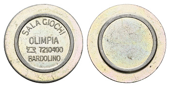 Италия жетон для равлечений Sale Giochi диаметр 24 мм, вес 5,1 гр нержавеющая сталь 4670-856