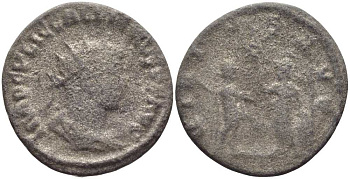 Римская Империя антониниан 260 Галлиен, IMP C P LIC GALLIENVS P F AVG / VIRTVS AVG, Самосата, fine RIC 457 серебро 1073-6-112