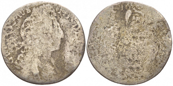 Англия 6 пенсов ND (1695-1701) Вильгельм III (1694-1702) серебро 4547-922