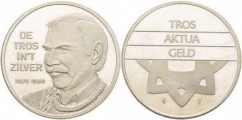НИДЕРЛАНДЫ ЖЕТОН ND TROS AKTUA GELD, DE TROS IN'T ZILCER, RALPH INBAR, АКТЕР медно-никель UNC 3996-312
