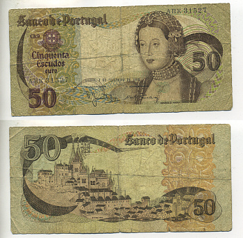 Португалия 50 эскудо 1980 Инфанта донна Мария, Синтра Pick 174b бумага 7552-41-4