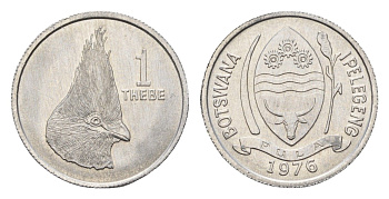 Ботсвана 1 тхебе 1976 KM 3 алюминий UNC 188-527