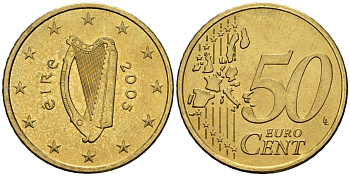 Ирландия 50 евроцентов 2005 KM 37 нордик 4148-554