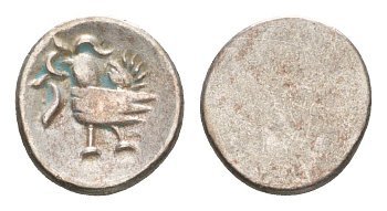 Камбоджа 1/8 тикаля 1847 год-тип KM 32 серебро 1526-734