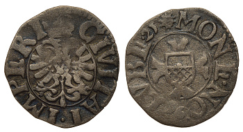 Любек зехлинг (6 пфеннигов) 1621 Behrens 440 серебро 000-000