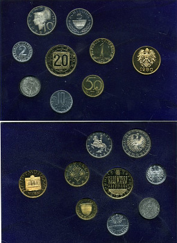 АВСТРИЯ НАБОР ИЗ 8 МОНЕТ + ЖЕТОН МОНДВОРА 1980 ОФИЦИАЛЬНЫЙ НАБОР, 2, 5, 10, 50 ГРОШЕЙ, 1, 5, 10, 20 ШИЛЛИНГОВ, ДЕВЯТЬ АВСТРИЙСКИХ ПРОВИНЦИЙ, В ПЛАСТИКЕ KM PS 40 PROOF 7-4-66