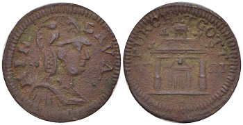 ГЕРМАНИЯ СЧЕТНЫЙ ЖЕТОН ND МИНЕРВА, КИРХА В ГОТИЧЕСКОМ СТИЛЕ бронза 39-245