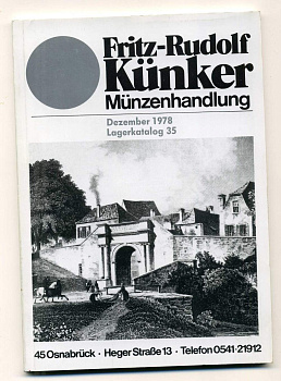 ФРИТЦ-РУДОЛЬФ КЮНКЕР КАТАЛОГ ФИКСИРОВАННЫХ ПРОДАЖ (LAGERKATALOG) 1978 ДЕКАБРЬ, № 35 00-01-01-30