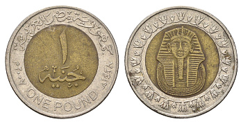 Египет 1 фунт 2007 сфинкс KM 940a биметалл 4673-822