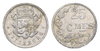 Люксембург 25 сантимов 1963 Шарлотта (1918-1964) KM 45a алюминий 4115-458