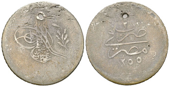 Египет 1 кирш 1839 KM 228 серебро 4615-919