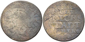 Ахен 12 геллеров 1760 KM 51 медь 51-155