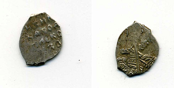 ФЕДОР АЛЕКСЕЕВИЧ 1 КОПЕЙКА 1676-1682 серебро 507-213