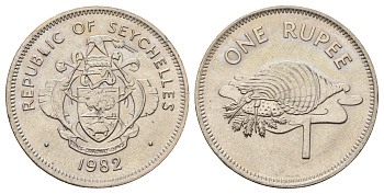 Сейшельские Острова (Сейшелы) 1 рупия 1982 KM 50.1 медно-никель 65-111