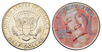США 1/2 доллара 2008 Легенды Голливуда - Мэрилин Монро 11-147-42