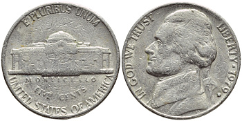 США 5 ЦЕНТОВ 1979 D, ДЖЕФФЕРСОН KM А192 медно-никель 4397-127