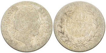 НИДЕРЛАНДЫ 10 ЦЕНТОВ 1976 ВИЛЛЕМ III (1849-1890) KM 80 серебро 211-669