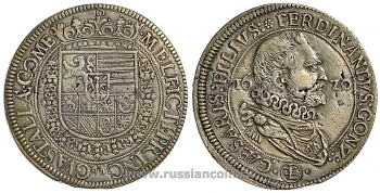 Гвасталла 1 таллеро 1620 Ферранте II Гонзага Dav. 3913, Bignotti 13 серебро 10-005-30