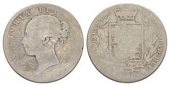 Великобритания 1/2 кроны 1874-1887 Виктория (1837-1901) KM 756, Spink 3889 серебро 1526-522