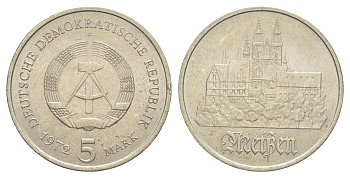 ГДР 5 марок 1972 А, Мейсенский собор KM 37, J. 1543 медно-никель 4634-145
