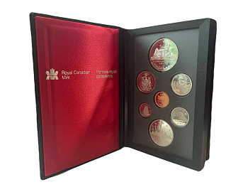 Канада набор из 7 монет (1, 5, 10, 25 и 50 центов; 1 доллар) 1987 400 лет открытию пролива Дейвиса, в оригинальной упаковке, с сертификатом подлинности KM 132, 60.2a, 77, 74, 75.3, 120.1 и 154 PROOF 4-3-1-26