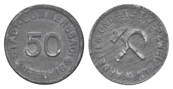 Гуммерсбах 50 пфеннигов ND Funck 180.4, Men18 12471.4 цинк 1527-1431