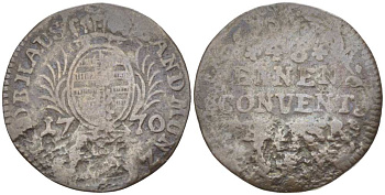 Саксен-Гильдбурггаузен 1/48 талера 1770 Эрнст Фридрих III Саксен-Гильдбурггаузенский (1745-1780) KM 101 (C14.2) серебро 3309-326