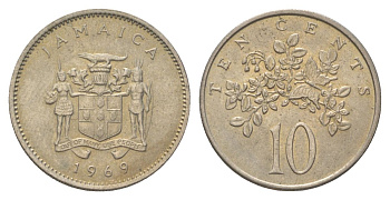 Ямайка 10 центов 1969 KM 47 медно-никель UNC 4622-547