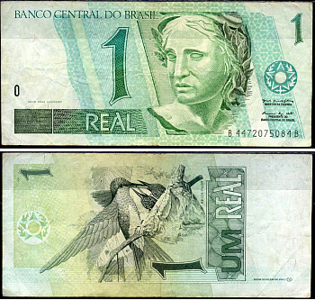 Бразилия 1 реал ND (1997-2003) Pick 243 Ae бумага 7221-46-2-2