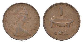 Фиджи 1 цент 1975 KM 27 бронза 4697-648