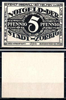 Цёрбиг (Пруссия, Саксония) 5 пфеннигов 1921 2193-42-1-1