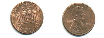 США 1 ЦЕНТ 2002 D ЛИНКОЛЬН KM 201b цинк плакированный медью UNC 179-542