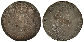 Испанские Нидерланды дукатор 1633 Филипп IIII Delm. 274, Dav. 4444, KM 56.1 серебро 00-000-00