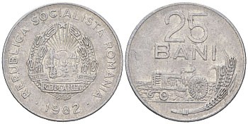 Румыния 25 бань 1982 KM 94a алюминий 99-921