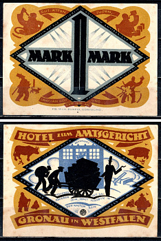 Гронау (Вестфалия) 1 марка 1920 7556-25-3-1