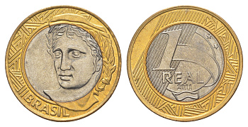 Бразилия 1 реал 2011 KM 652a биметалл UNC 4646-133