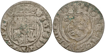 Польша 3 полкера (3 полторака - 1 крейцер) 1624 Сигизмунд III Ваза (1587-1632) Gorecki B.24, KM 41 серебро 4158-948