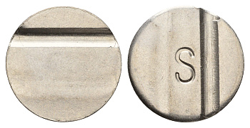 Италия жетон диаметр 23,5 мм, вес 6,1 гр нержавеющая сталь 4670-712